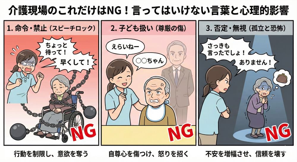 介護現場のNGワード言ってはいけない言葉